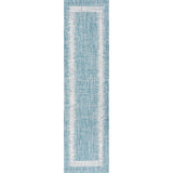 Yangtze Scandi Minimalist Border Indoor/Outdoor Area Rug
