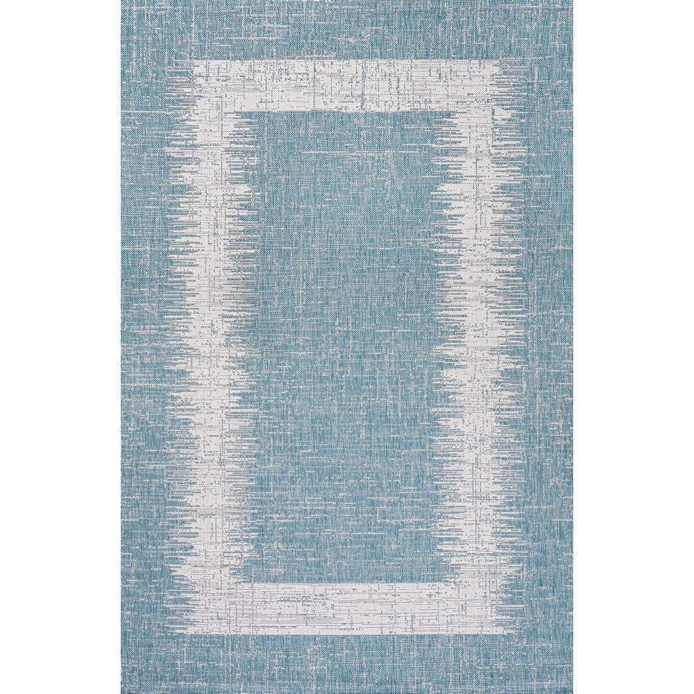 Yangtze Scandi Minimalist Border Indoor/Outdoor Area Rug