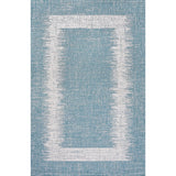 Yangtze Scandi Minimalist Border Indoor/Outdoor Area Rug