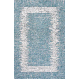 Yangtze Scandi Minimalist Border Indoor/Outdoor Area Rug