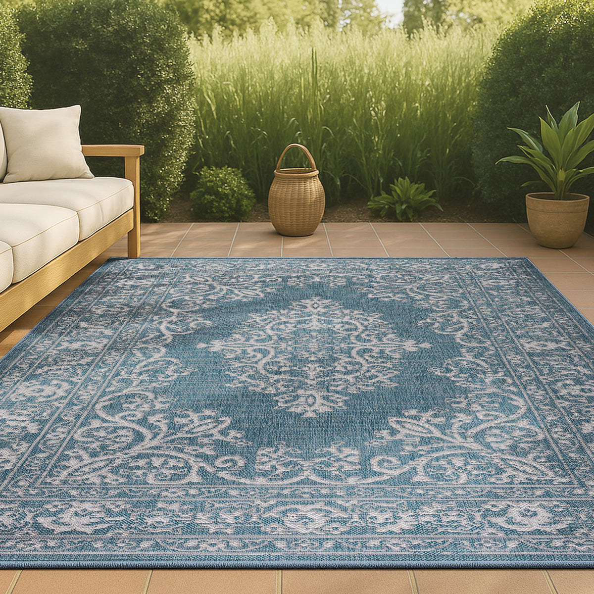 Chenab Galon Filigree Indoor/Outdoor Area Rug