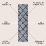 Yamuna Tuscany Ornate Medallions Indoor/Outdoor Area Rug