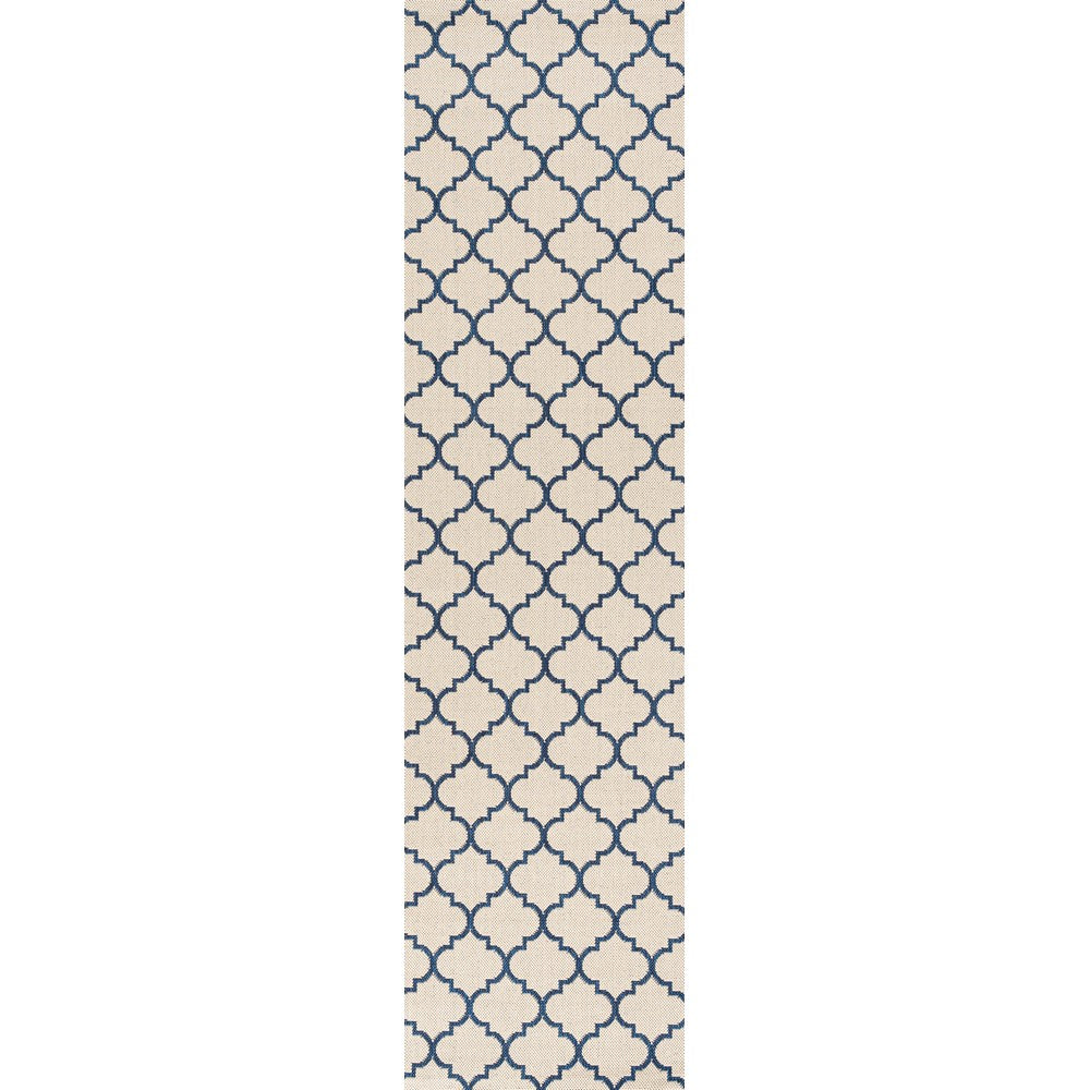 Loire Arabesque Ogee Trellis Indoor/Outdoor Area Rug