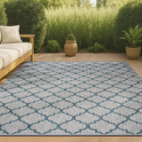 Loire Arabesque Ogee Trellis Indoor/Outdoor Area Rug