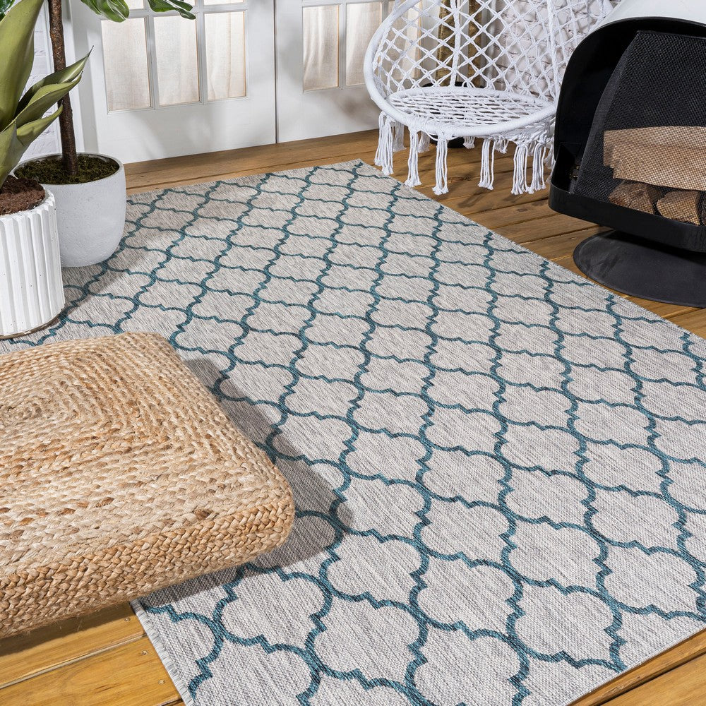Loire Arabesque Ogee Trellis Indoor/Outdoor Area Rug