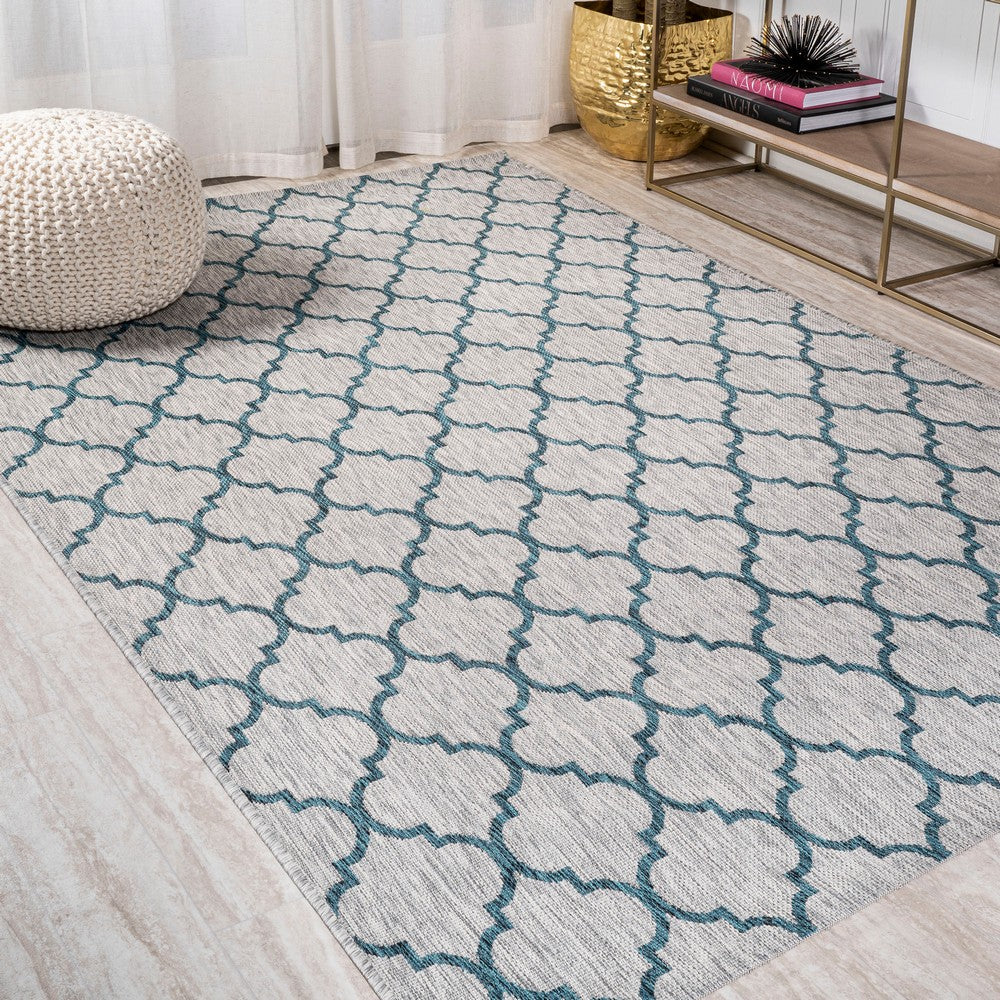 Loire Arabesque Ogee Trellis Indoor/Outdoor Area Rug