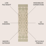 Parana Boho Moroccan Indoor/Outdoor Area Rug