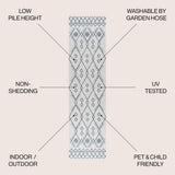 Parana Boho Moroccan Indoor/Outdoor Area Rug