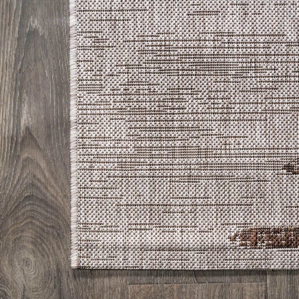 Lamego Zolak Berber Stripe Geometric Indoor/Outdoor Area Rug