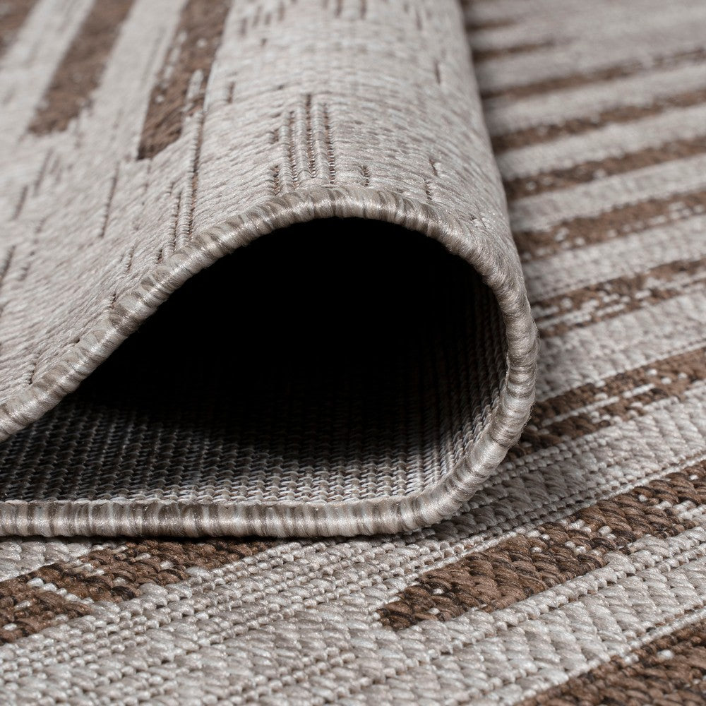 Lamego Zolak Berber Stripe Geometric Indoor/Outdoor Area Rug