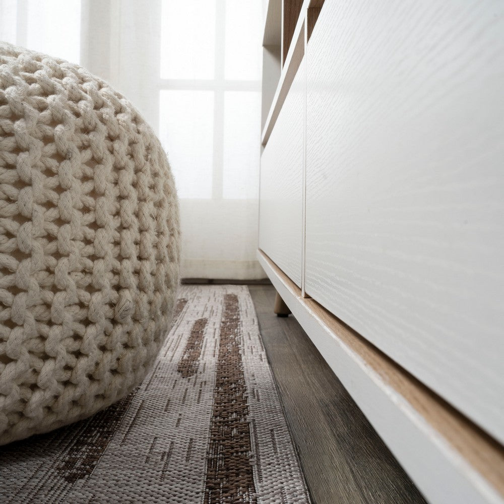 Lamego Zolak Berber Stripe Geometric Indoor/Outdoor Area Rug