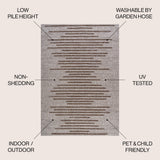 Lamego Zolak Berber Stripe Geometric Indoor/Outdoor Area Rug