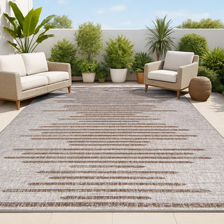 Lamego Zolak Berber Stripe Geometric Indoor/Outdoor Area Rug
