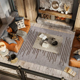 Lamego Zolak Berber Stripe Geometric Indoor/Outdoor Area Rug