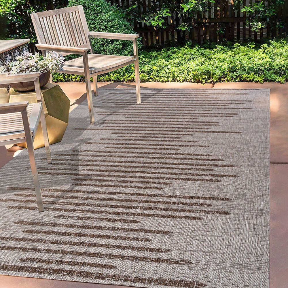 Lamego Zolak Berber Stripe Geometric Indoor/Outdoor Area Rug