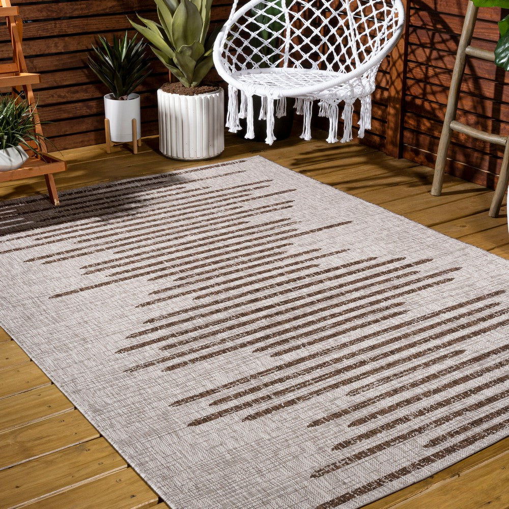 Lamego Zolak Berber Stripe Geometric Indoor/Outdoor Area Rug