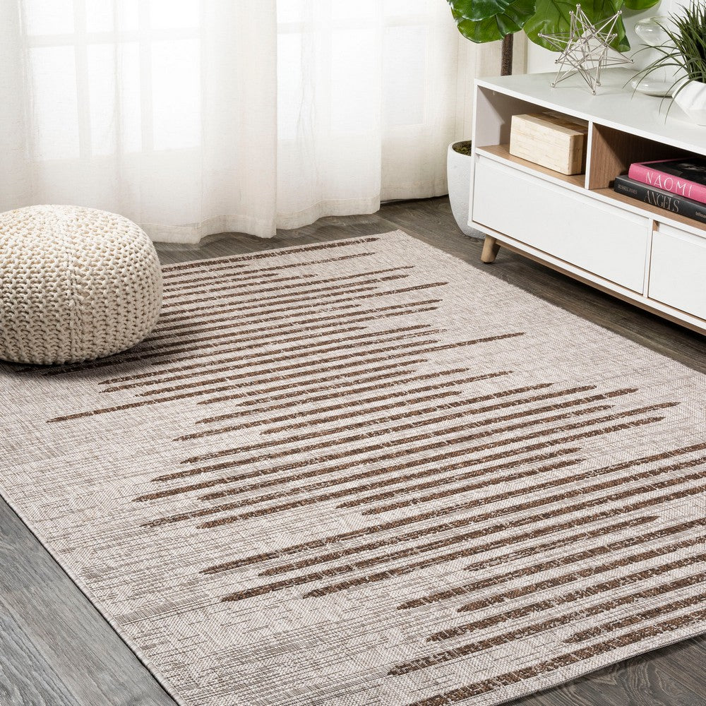 Lamego Zolak Berber Stripe Geometric Indoor/Outdoor Area Rug