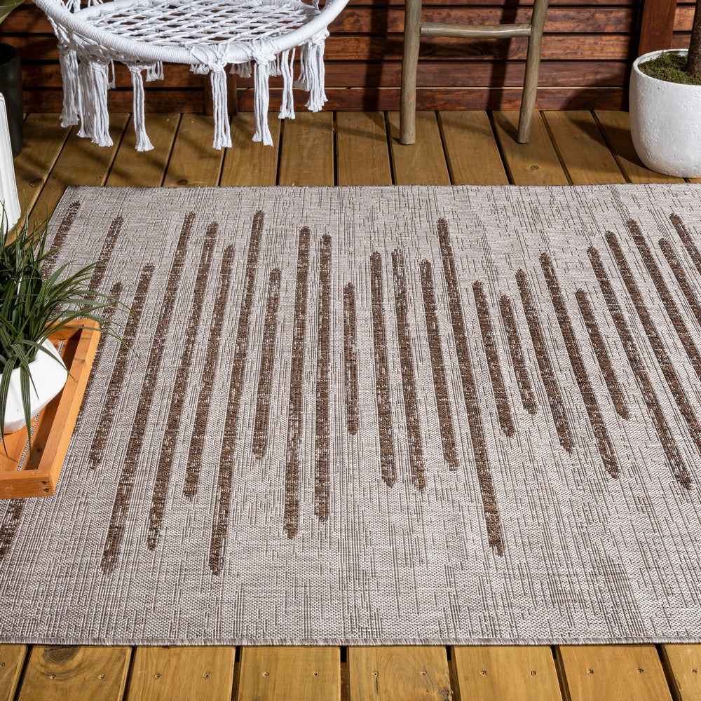 Lamego Zolak Berber Stripe Geometric Indoor/Outdoor Area Rug