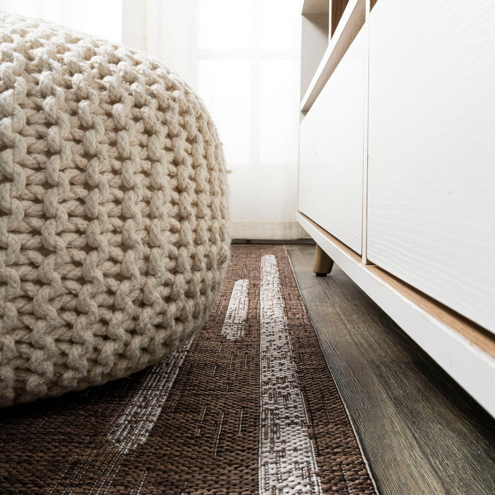 Lamego Zolak Berber Stripe Geometric Indoor/Outdoor Area Rug