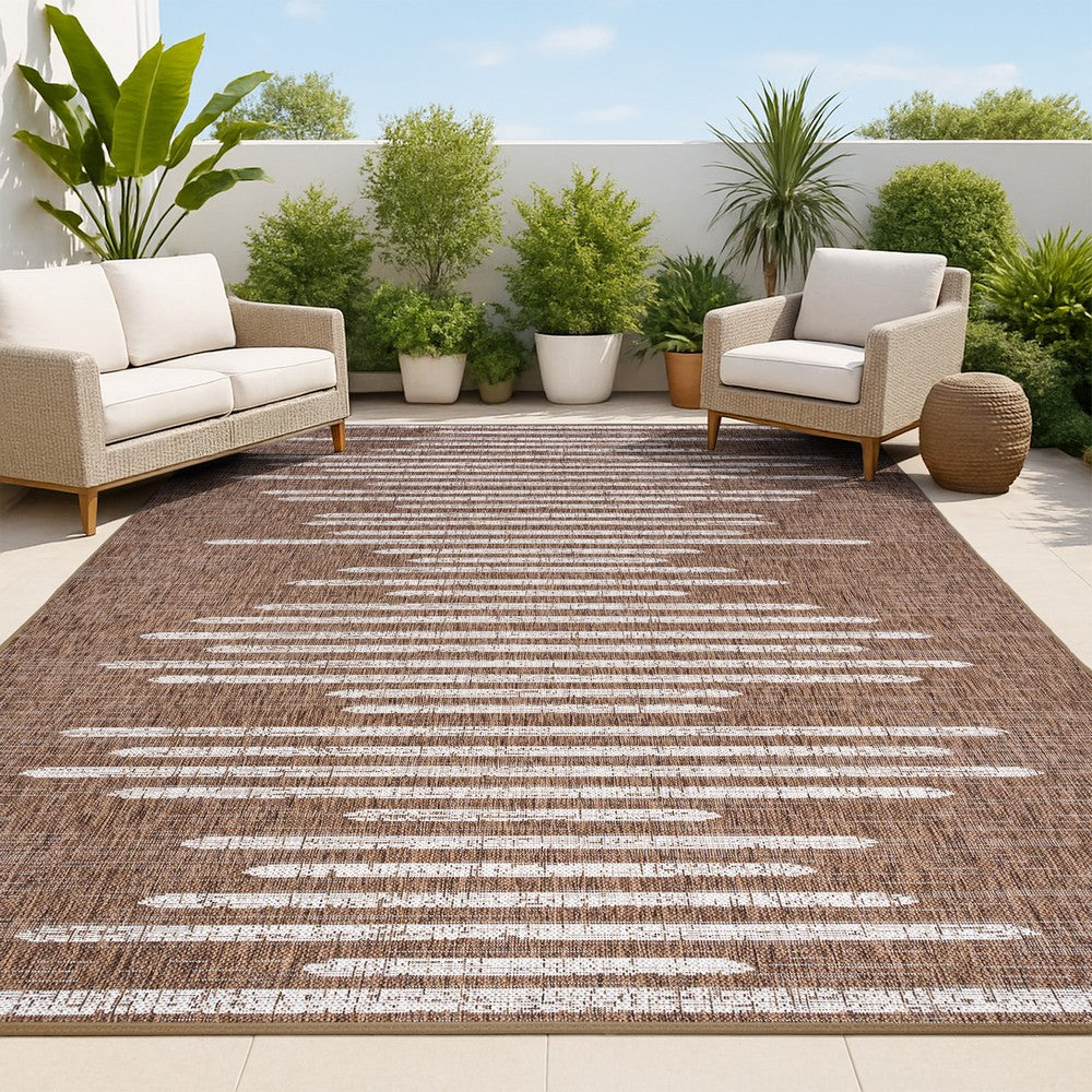 Lamego Zolak Berber Stripe Geometric Indoor/Outdoor Area Rug