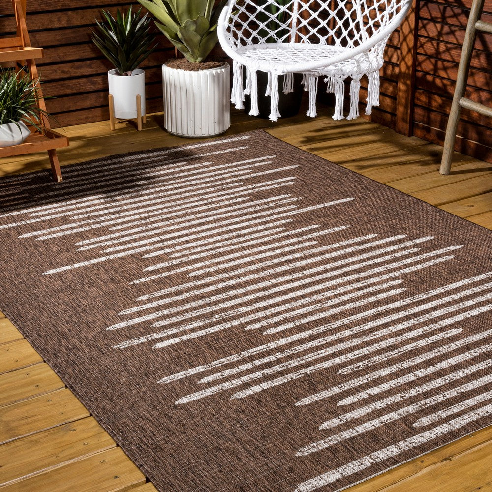 Lamego Zolak Berber Stripe Geometric Indoor/Outdoor Area Rug