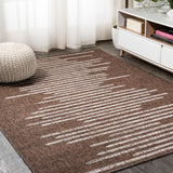 Lamego Zolak Berber Stripe Geometric Indoor/Outdoor Area Rug