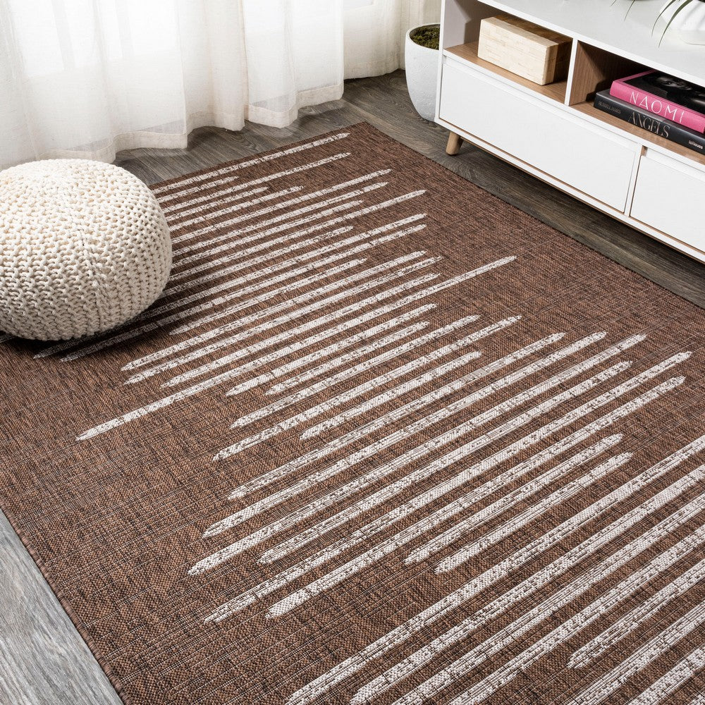 Lamego Zolak Berber Stripe Geometric Indoor/Outdoor Area Rug