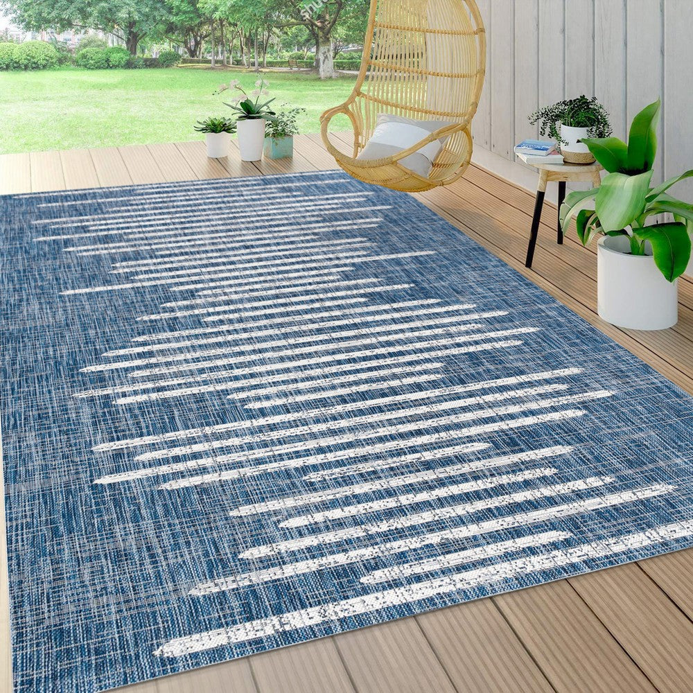 Lamego Zolak Berber Stripe Geometric Indoor/Outdoor Area Rug