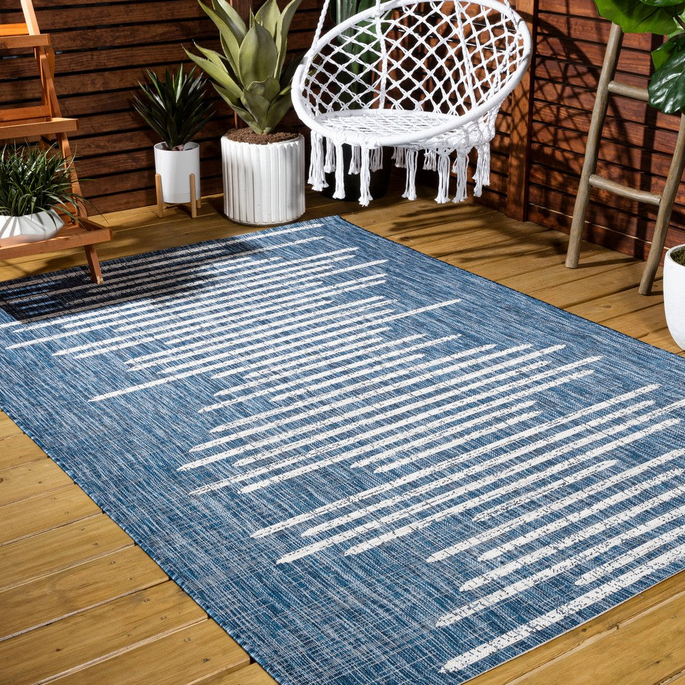 Lamego Zolak Berber Stripe Geometric Indoor/Outdoor Area Rug