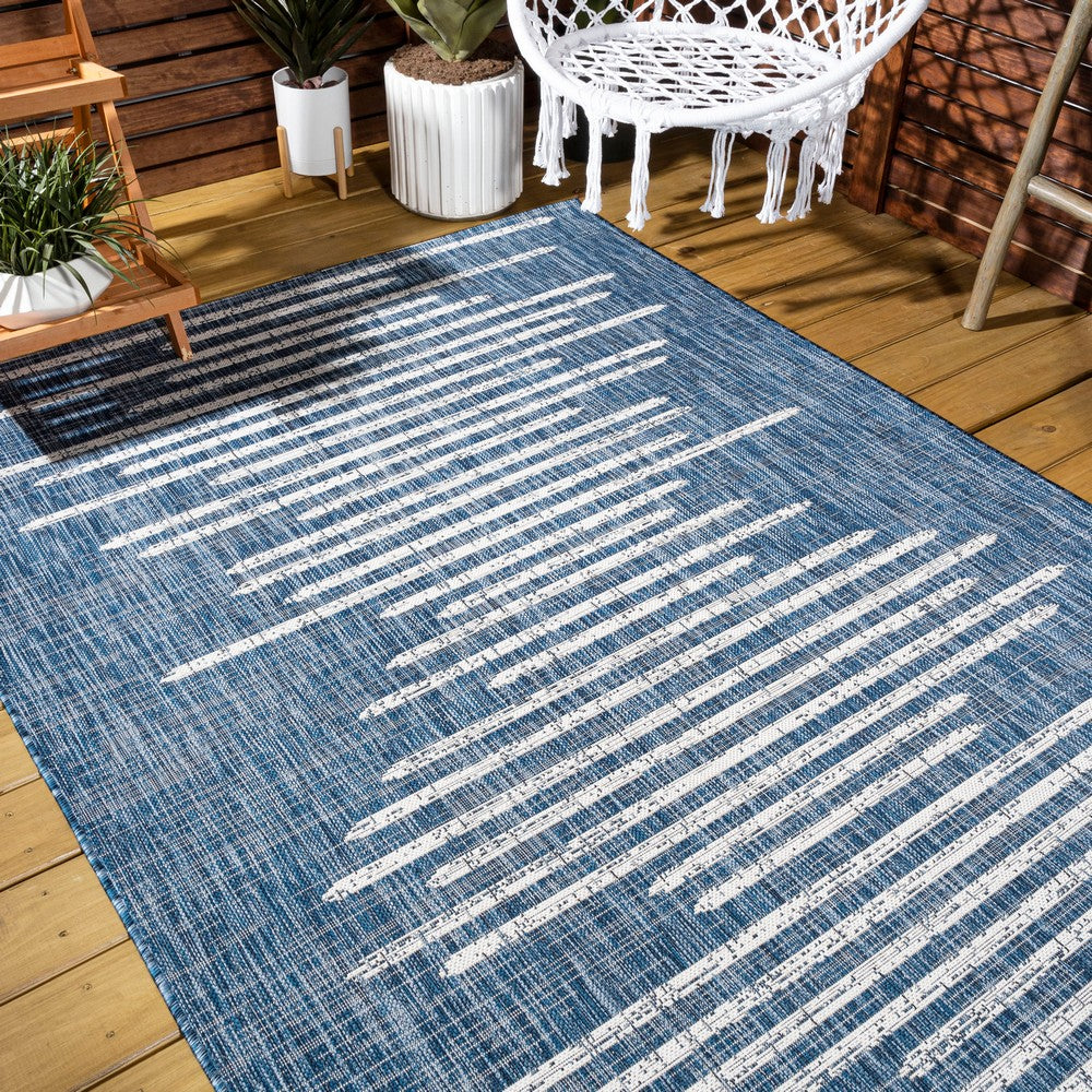 Lamego Zolak Berber Stripe Geometric Indoor/Outdoor Area Rug