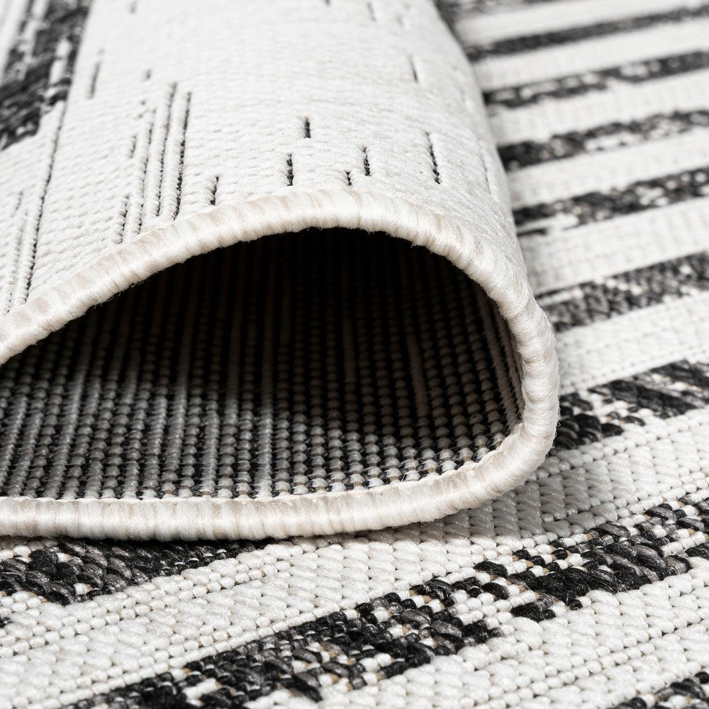 Lamego Zolak Berber Stripe Geometric Indoor/Outdoor Area Rug