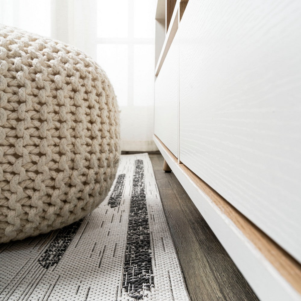 Lamego Zolak Berber Stripe Geometric Indoor/Outdoor Area Rug