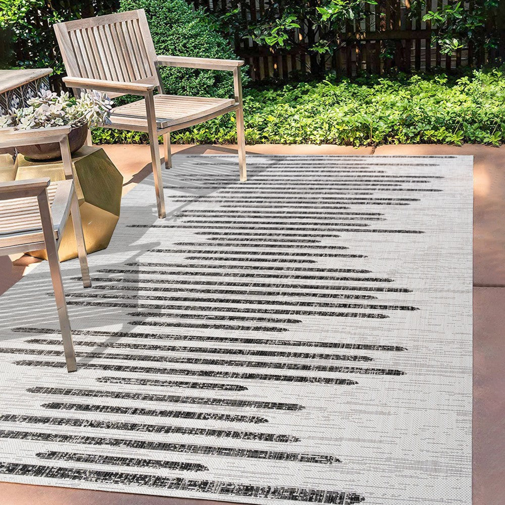 Lamego Zolak Berber Stripe Geometric Indoor/Outdoor Area Rug