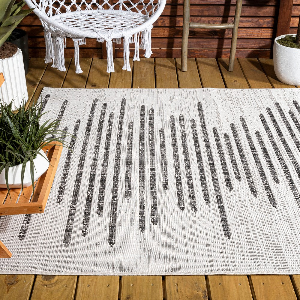 Lamego Zolak Berber Stripe Geometric Indoor/Outdoor Area Rug