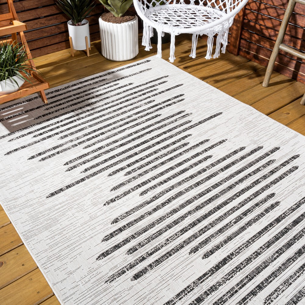 Lamego Zolak Berber Stripe Geometric Indoor/Outdoor Area Rug