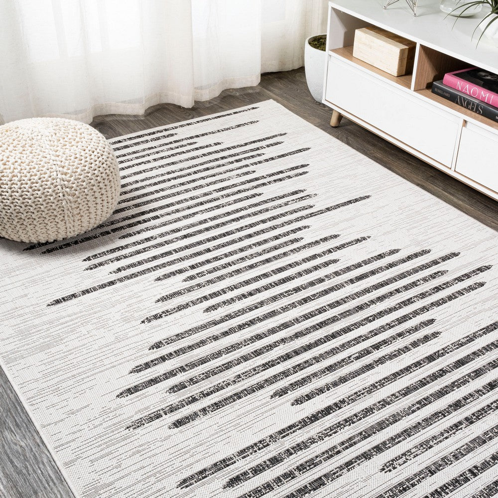 Lamego Zolak Berber Stripe Geometric Indoor/Outdoor Area Rug