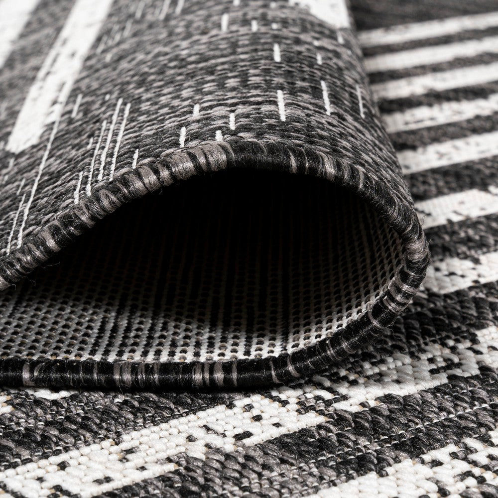 Lamego Zolak Berber Stripe Geometric Indoor/Outdoor Area Rug