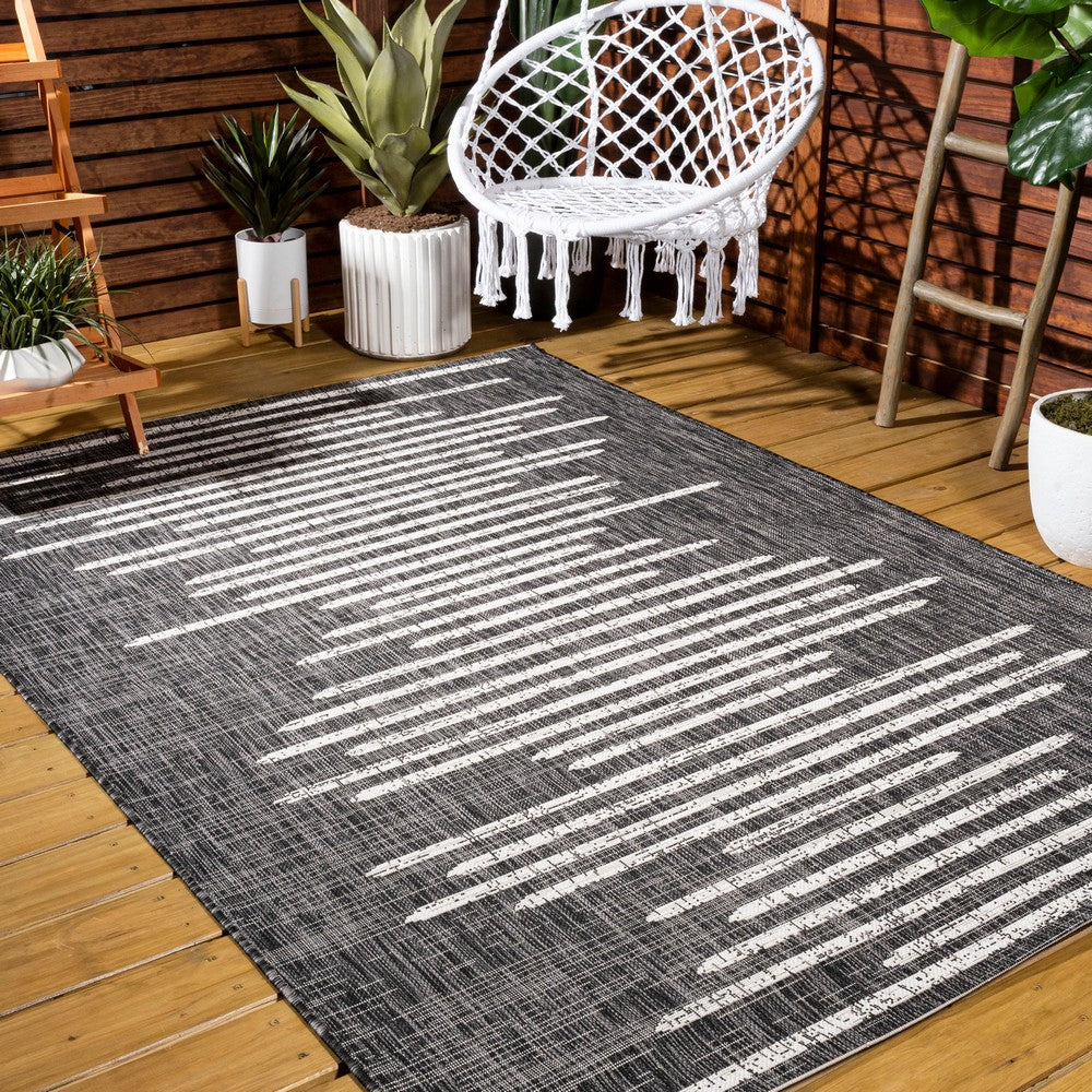Lamego Zolak Berber Stripe Geometric Indoor/Outdoor Area Rug