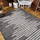 Lamego Zolak Berber Stripe Geometric Indoor/Outdoor Area Rug