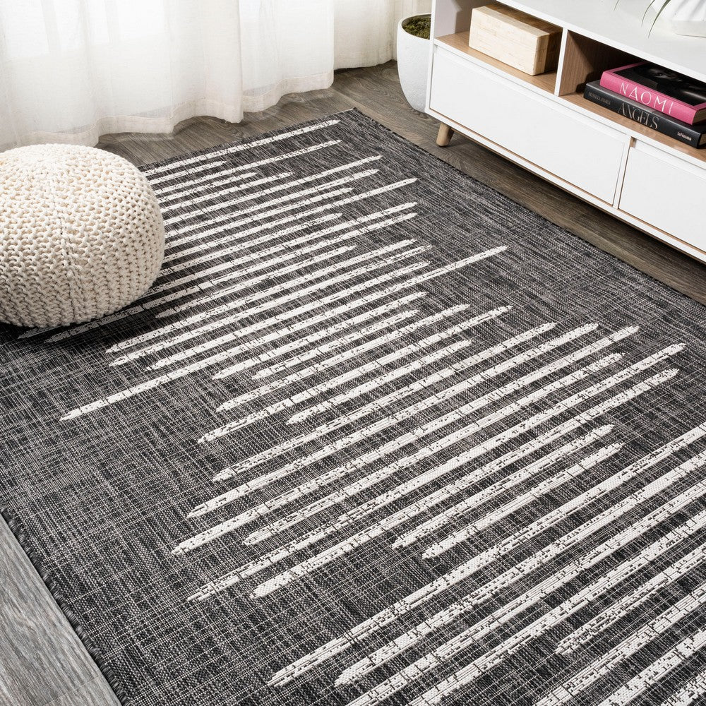 Lamego Zolak Berber Stripe Geometric Indoor/Outdoor Area Rug