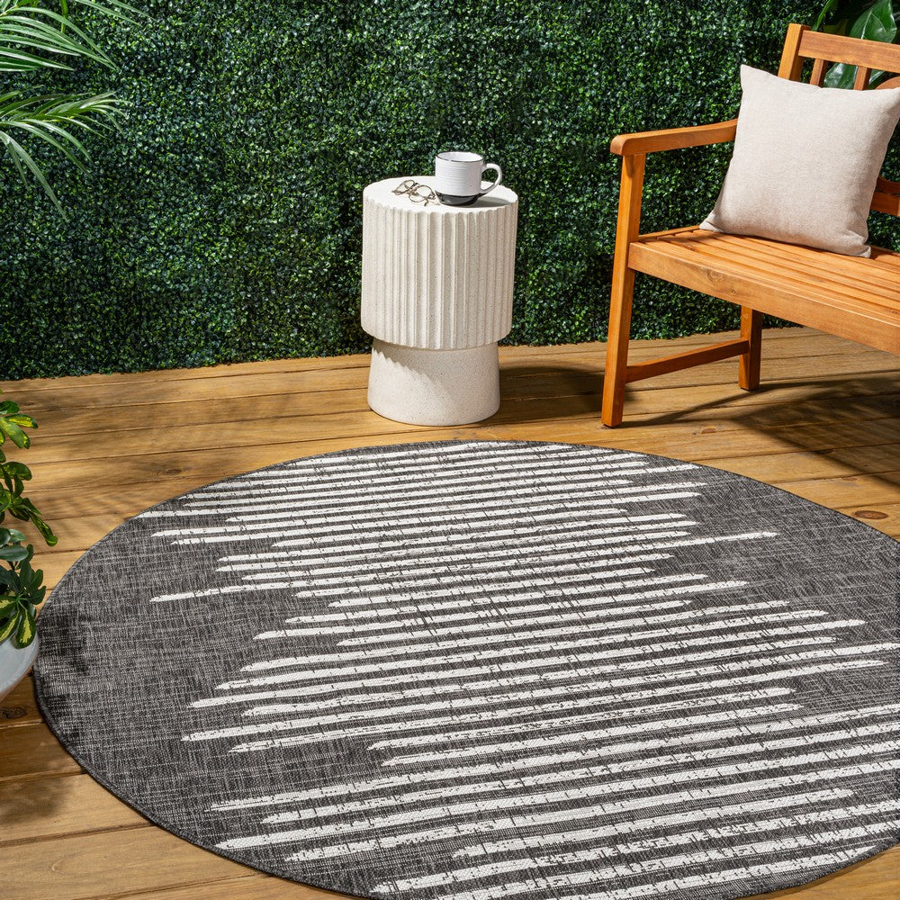 Lamego Zolak Berber Stripe Geometric Indoor/Outdoor Area Rug