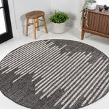 Lamego Zolak Berber Stripe Geometric Indoor/Outdoor Area Rug