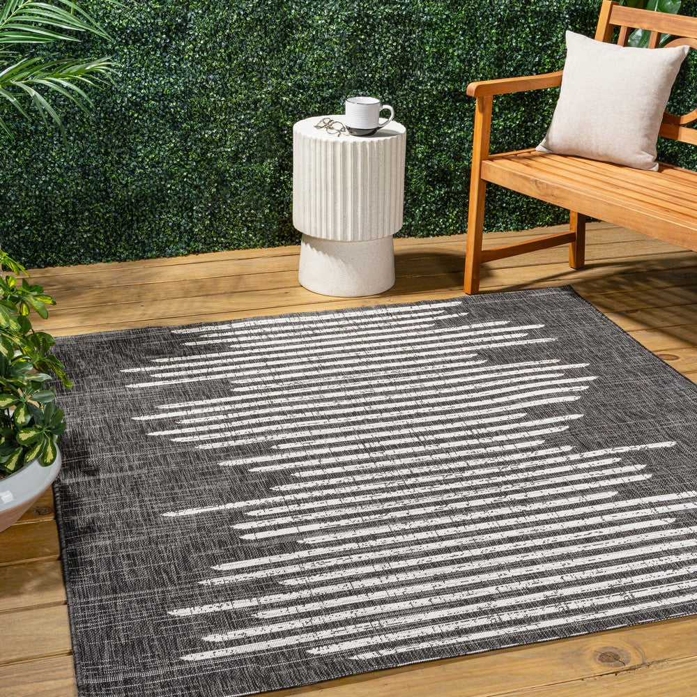 Lamego Zolak Berber Stripe Geometric Indoor/Outdoor Area Rug