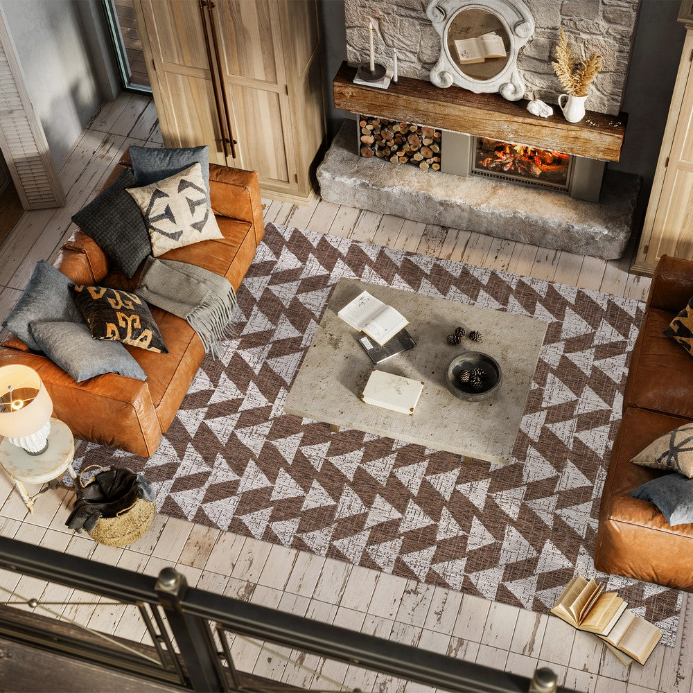 Lourosa Andratx Modern Tribal Geometric Indoor/Outdoor Area Rug