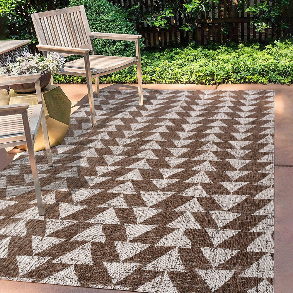 Lourosa Andratx Modern Tribal Geometric Indoor/Outdoor Area Rug