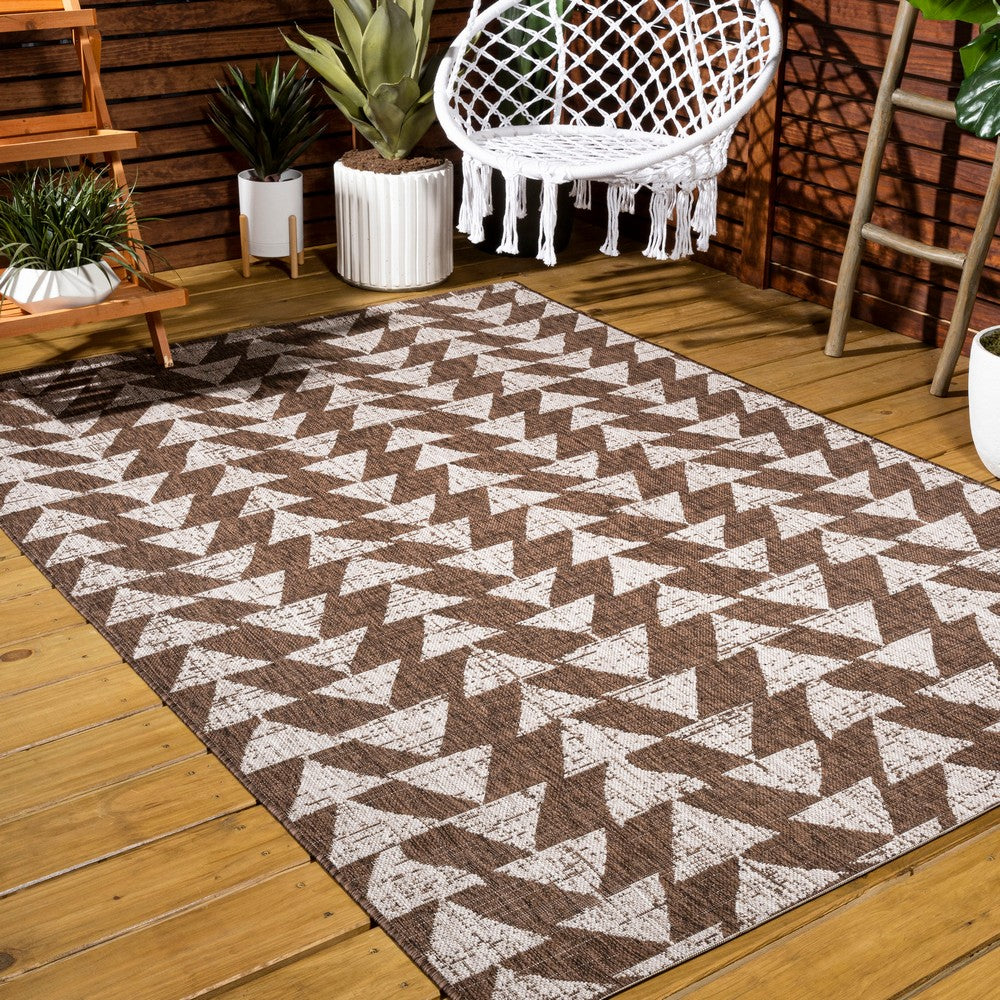 Lourosa Andratx Modern Tribal Geometric Indoor/Outdoor Area Rug