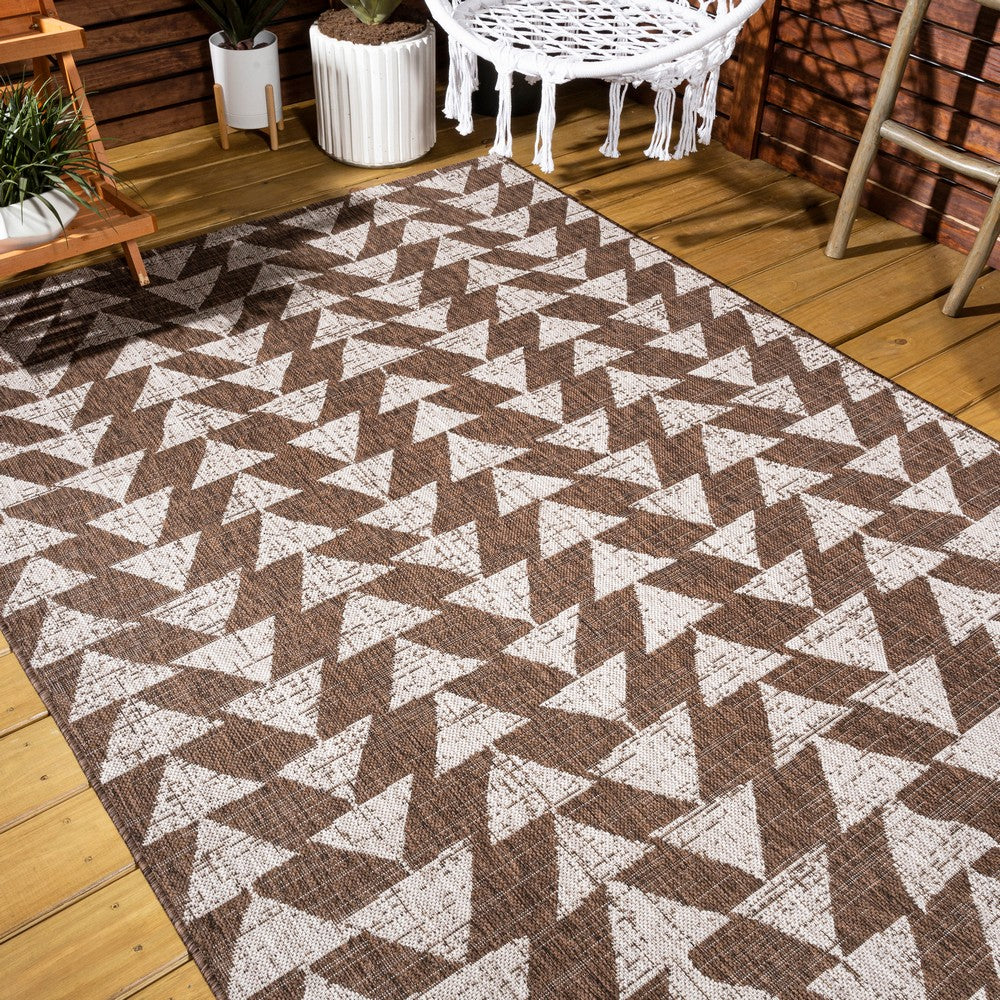 Lourosa Andratx Modern Tribal Geometric Indoor/Outdoor Area Rug