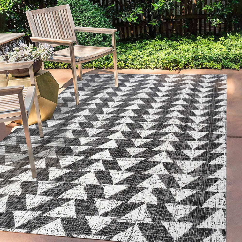 Lourosa Andratx Modern Tribal Geometric Indoor/Outdoor Area Rug