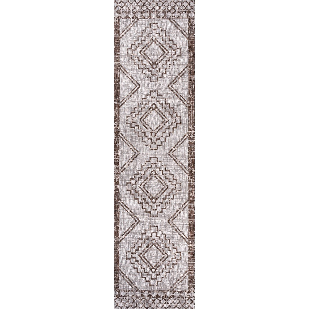 Faro Marokko Diamond Tribal Medallion Indoor/Outdoor Area Rug
