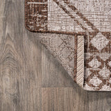 Faro Marokko Diamond Tribal Medallion Indoor/Outdoor Area Rug